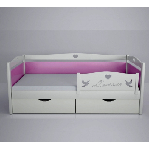 Кровать детская декорированная "Ля-Мур"